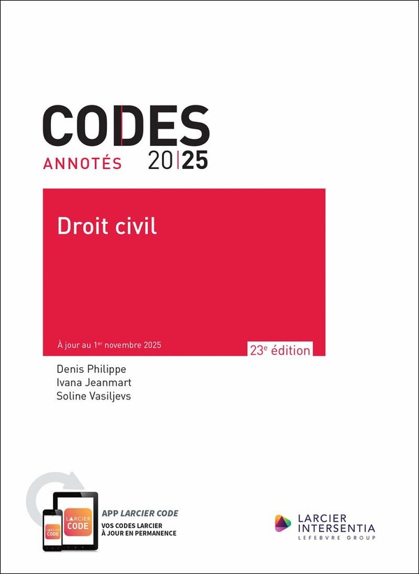 CODES ANNOTES 2025 - DROIT CIVIL 23ED