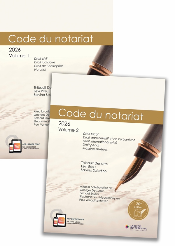CODE ANNOTE - CODE DU NOTARIAT 2026 - A JOUR AU 1ER JANVIER 2026 (2 VOLUMES)