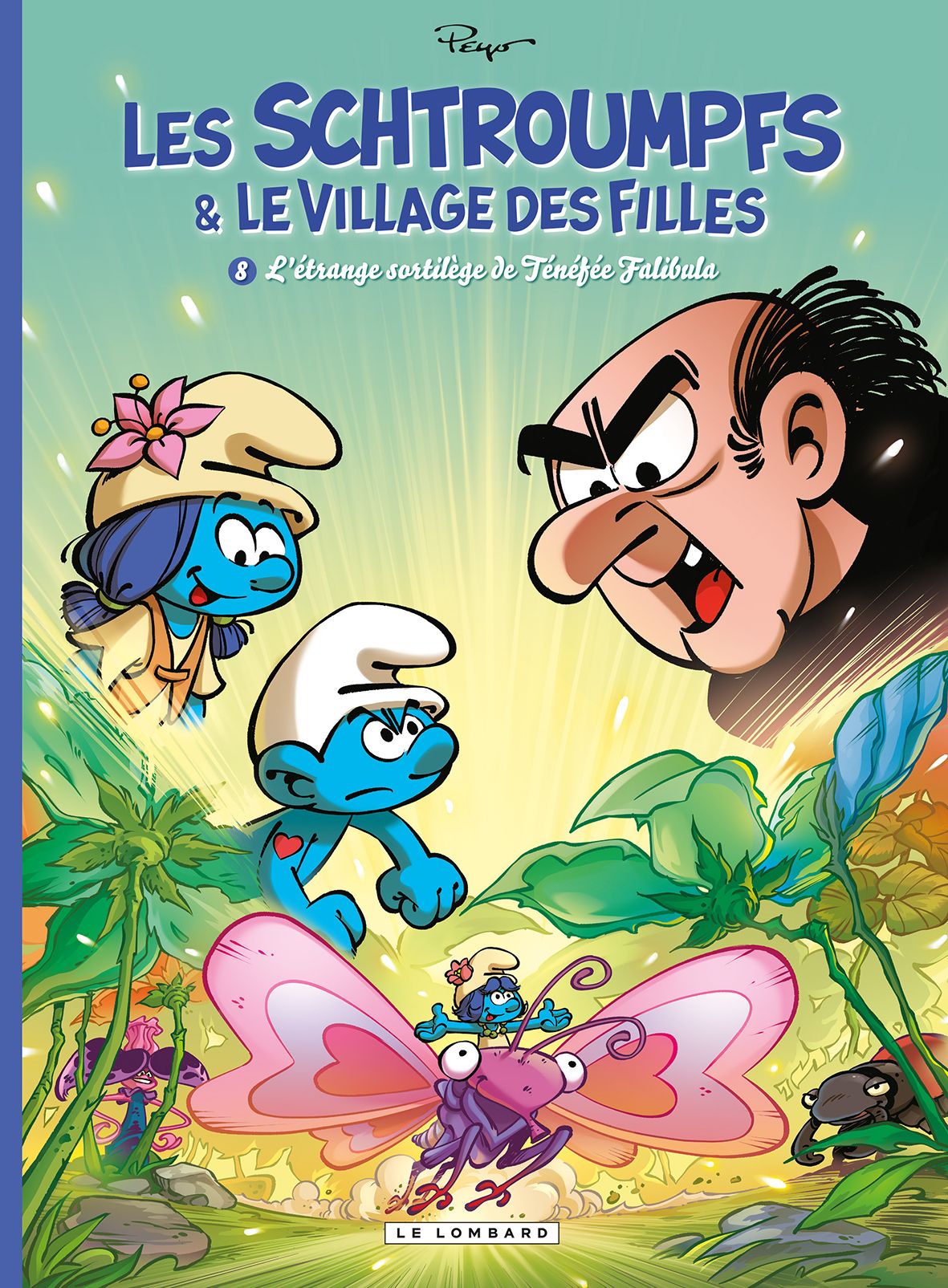 LES SCHTROUMPFS ET LE VILLAGE DES FILLES - TOME 8 - L'ETRANGE SORTILEGE DE TENEFEE FALIBULA