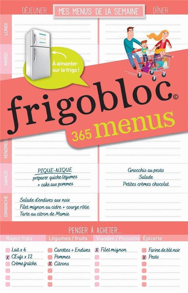 FRIGOBLOC LISTE DE MENUS