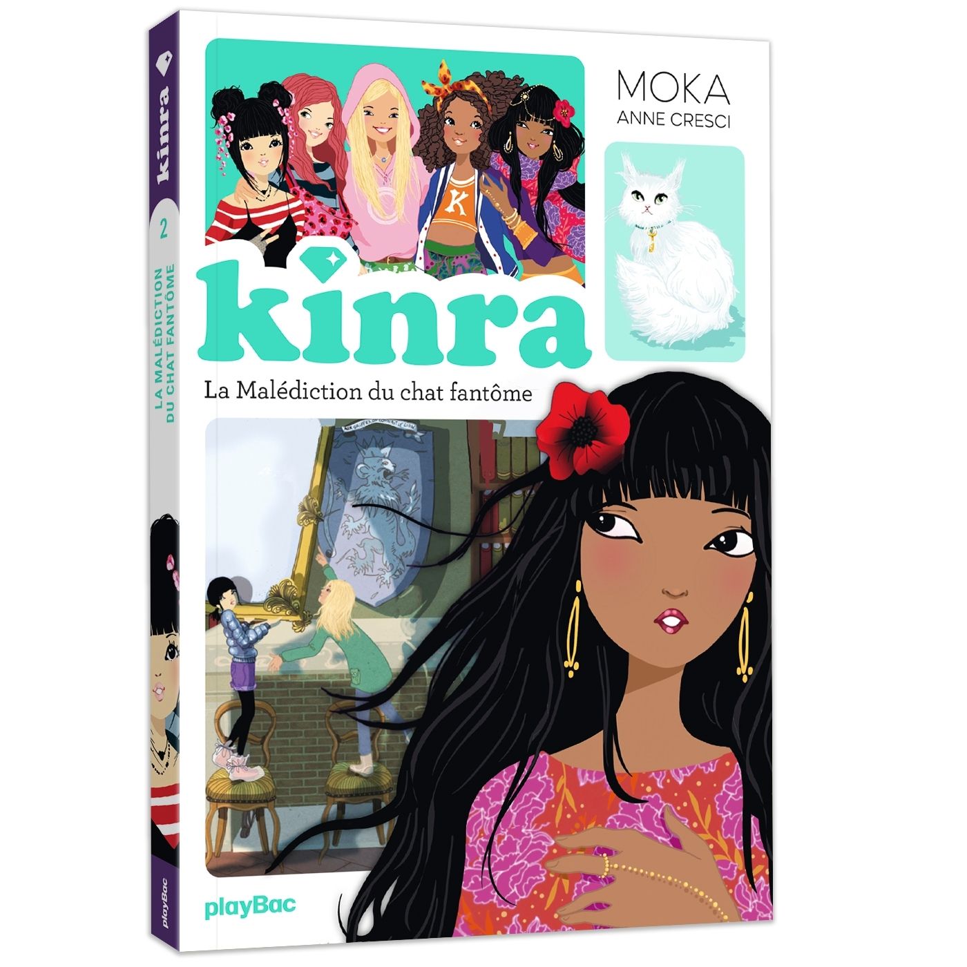 KINRA GIRLS - LE TRESOR DES KINRA - LA MALEDICTION DU CHAT FANTOME - TOME 2 NOUVELLE EDITION