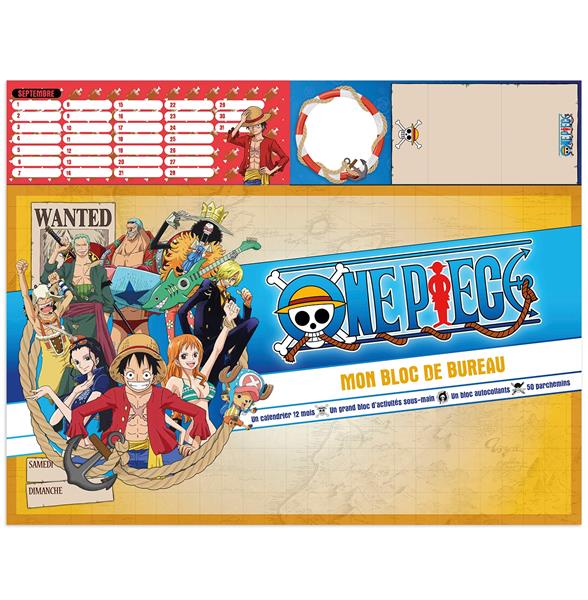 MON BLOC BUREAU OFFICIEL ONE PIECE