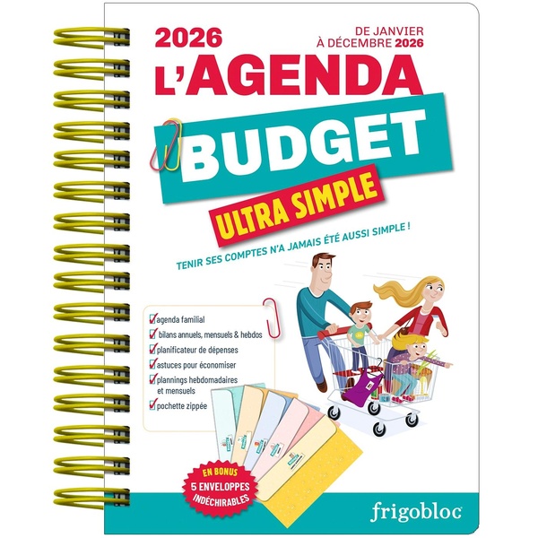 L'AGENDA 2026 DU BUDGET DE LA FAMILLE AVEC ENVELOPPES INDECHIRABLES ! (DE JANV. A DEC. 2026)
