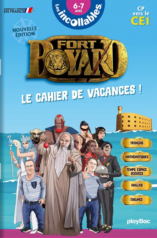 CAHIER DE VACANCES 2025 FORT BOYARD - LES INCOLLABLES - CP AU CE1 - 6/7 ANS