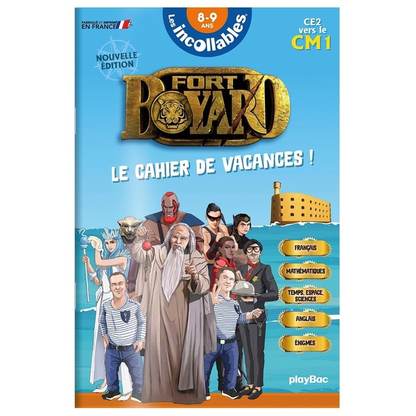 CAHIER DE VACANCES 2025 FORT BOYARD - LES INCOLLABLES - CE2 AU CM1 - 8/9ANS