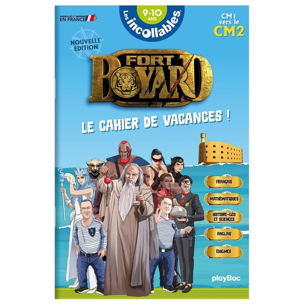 CAHIER DE VACANCES 2025 FORT BOYARD - LES INCOLLABLES - CM1 AU CM2 - 9/10 ANS