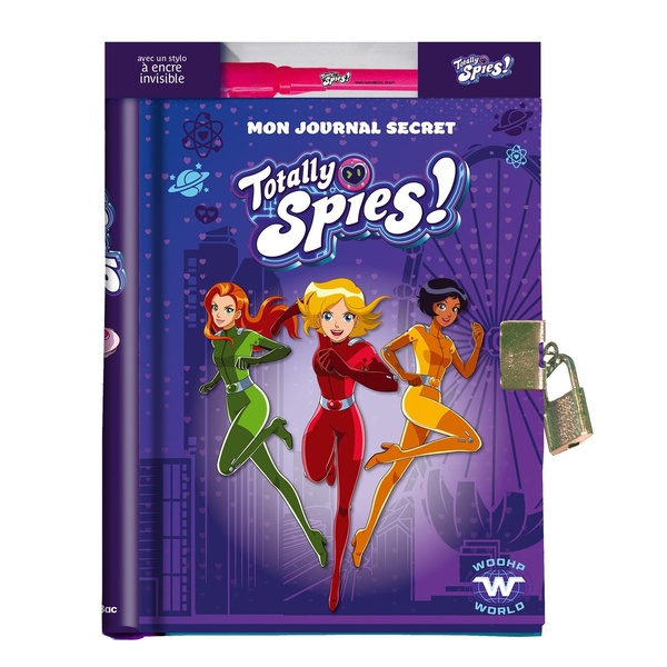 MON JOURNAL SECRET TOTALLY SPIES AVEC STYLO MAGIQUE