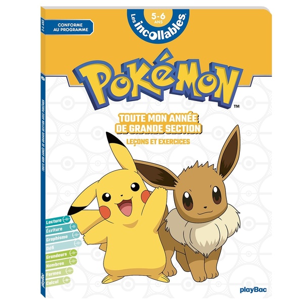 LES INCOLLABLES - POKEMON - TOUTE MON ANNEE DE GS - LECONS ET EXERCICES