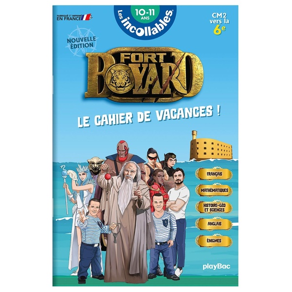 CAHIER DE VACANCES 2026 FORT BOYARD - LES INCOLLABLES - CM2 AU 6E - 10/11 ANS
