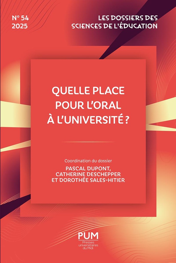 QUELLE PLACE POUR L'ORAL A L'UNIVERSITE ?