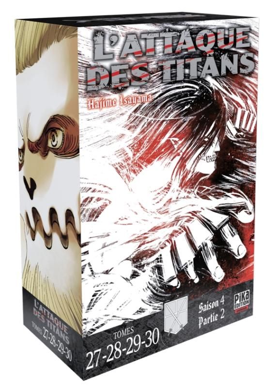 L'ATTAQUE DES TITANS - L'INTEGRALE - T07 - L'ATTAQUE DES TITANS COFFRET T27 A T30 - COFFRET 4 TOMES