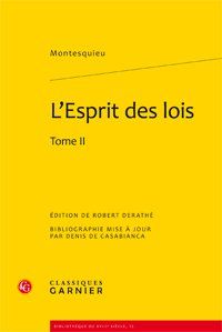L'ESPRIT DES LOIS - TOME II