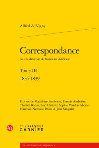 CORRESPONDANCE - TOME III - 1835-1839