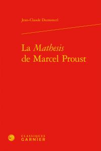 LA MATHESIS DE MARCEL PROUST