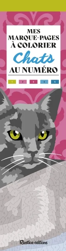 MES MARQUE-PAGES A COLORIER AU NUMERO - CHATS