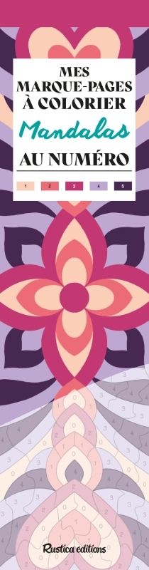 MES MARQUE-PAGES A COLORIER AU NUMERO - MANDALAS