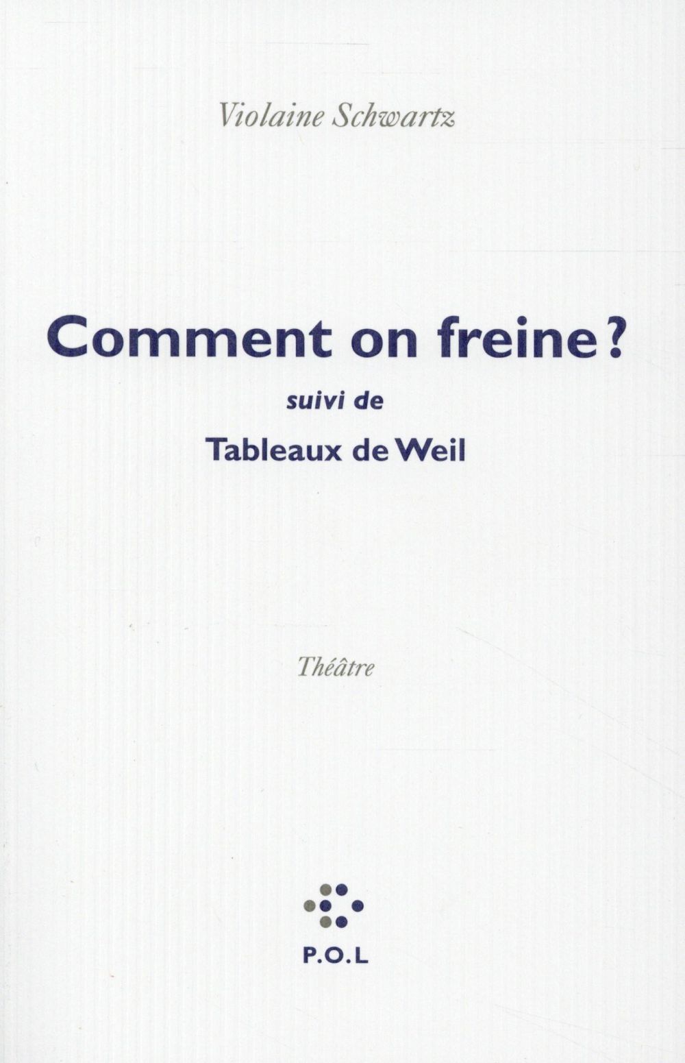 COMMENT ON FREINE ?/TABLEAUX DE WEIL