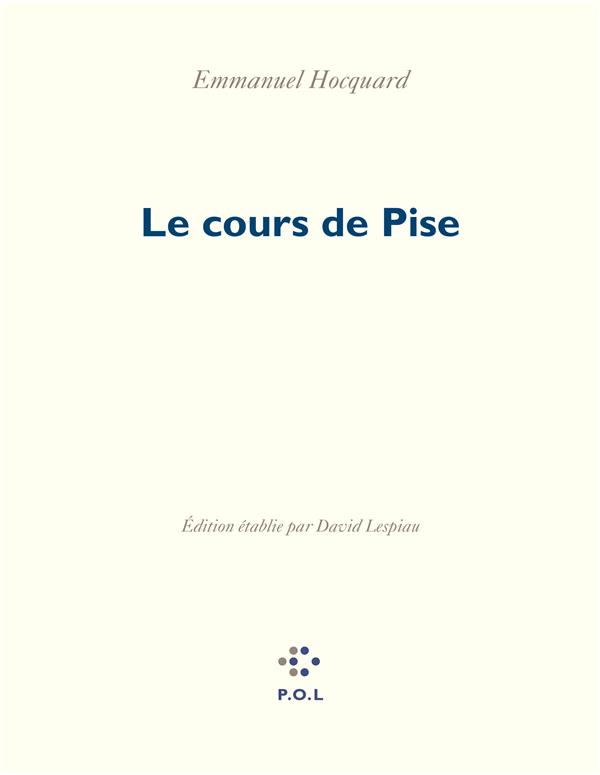 LE COURS DE PISE