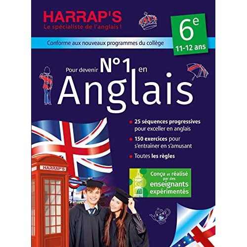 NUMERO 1 EN ANGLAIS 6E AVEC HARRAP'S