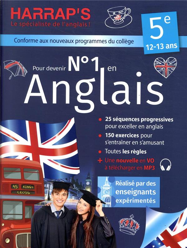 NUMERO 1 EN ANGLAIS 5E AVEC HARRAP'S