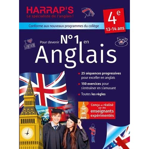 NUMERO 1 EN ANGLAIS 4E AVEC HARRAP'S
