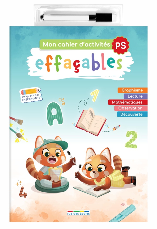 MON CAHIER D'ACTIVITES EFFACABLES - PETITE SECTION - CONCU PAR DES ENSEIGNANTS