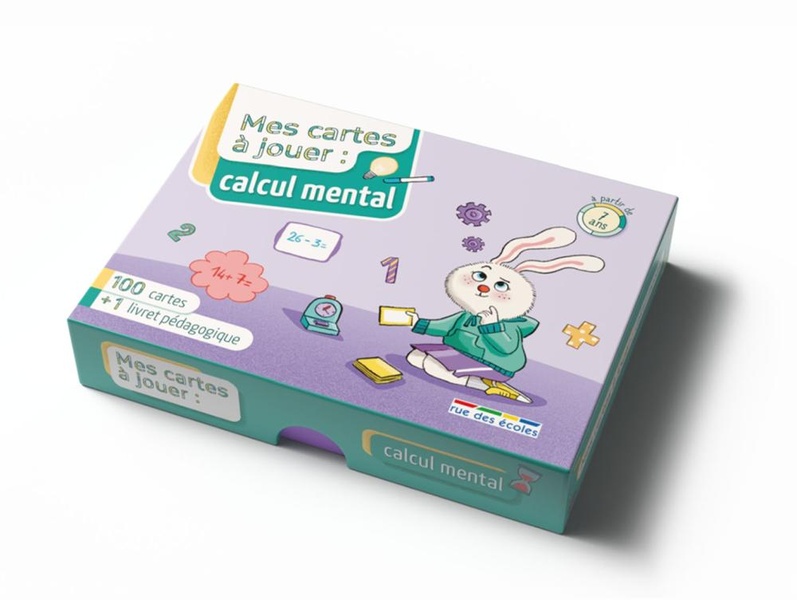 MES CARTES A JOUER - CALCUL MENTAL, DES 7 ANS - 100 CARTES + 1 LIVRET PEDAGOGIQUE