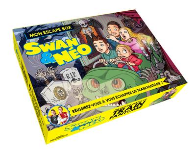 SWAN & NEO - MON ESCAPE BOX - PANIQUE DANS LE TRAIN FANTOME - ESCAPE GAME ENFANTS - DE 2 A 6 JOUEURS