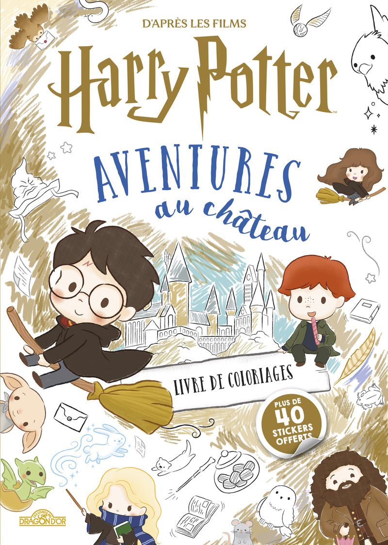 HARRY POTTER - LIVRE DE COLORIAGES - AVENTURES AU CHATEAU