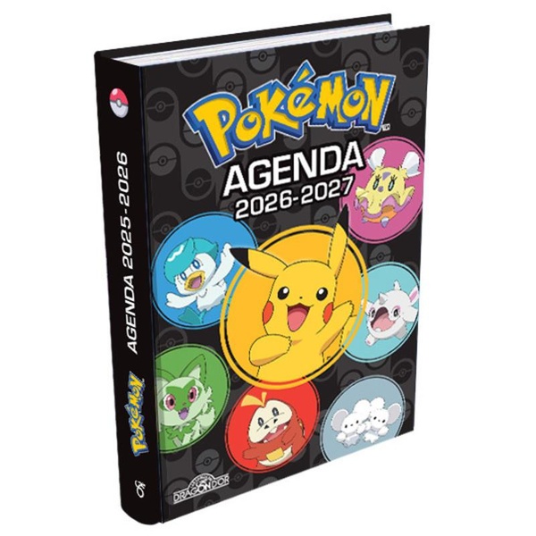 POKEMON - AGENDA AVEC JEUX 2026-2027