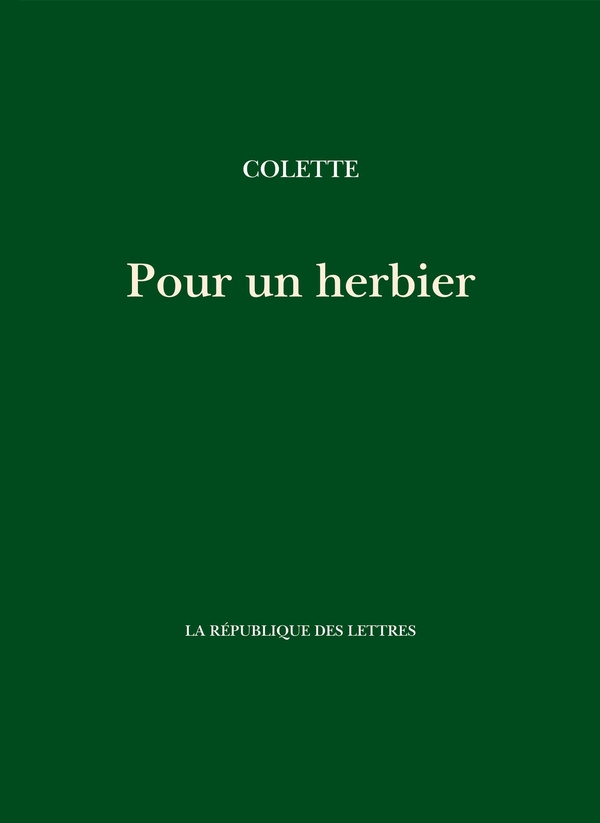 POUR UN HERBIER