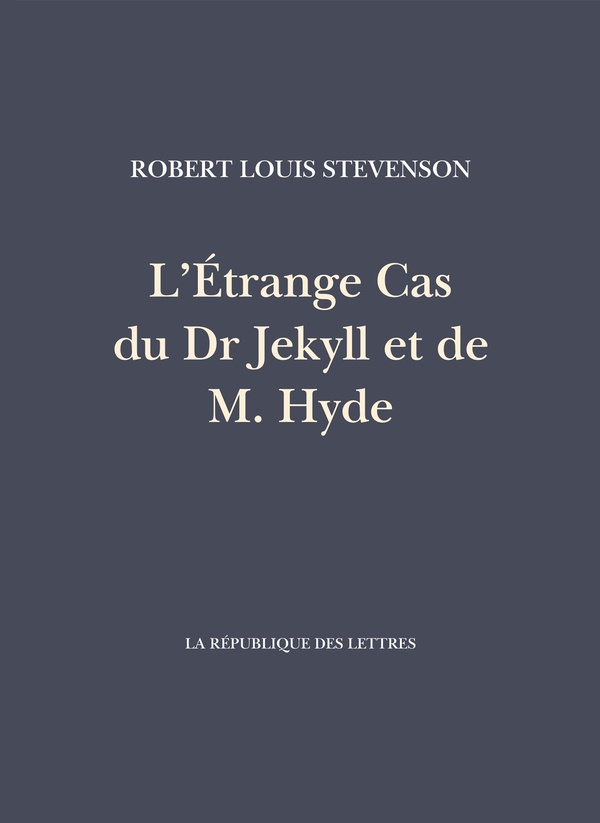 L ETRANGE CAS DU DR JEKYLL ET DE M. HYDE
