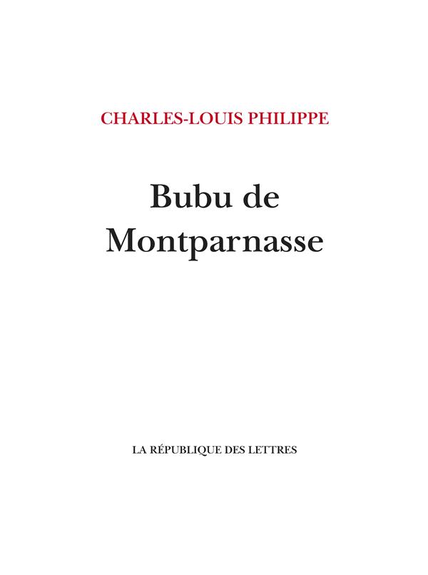 BUBU DE MONTPARNASSE
