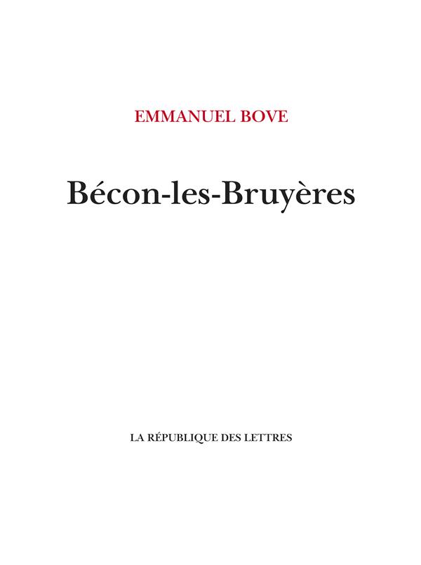 BECON-LES-BRUYERES
