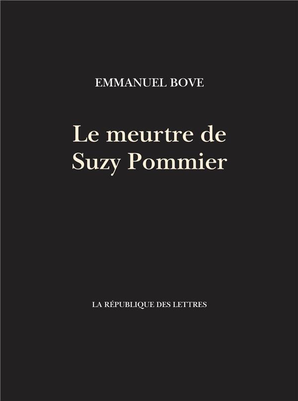 LE MEURTRE DE SUZY POMMIER