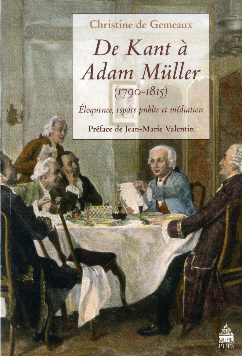 DE KANT A ADAM MULLER 1790 1815
