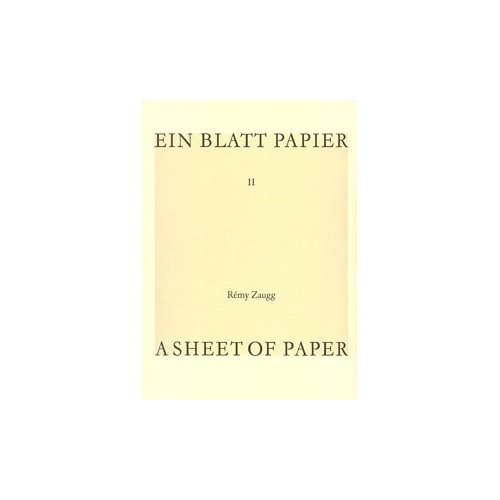 A SHEET OF PAPER / EIN BLATT PAPIER II