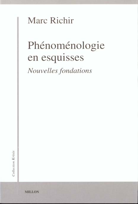 PHENOMENOLOGIE EN ESQUISSES