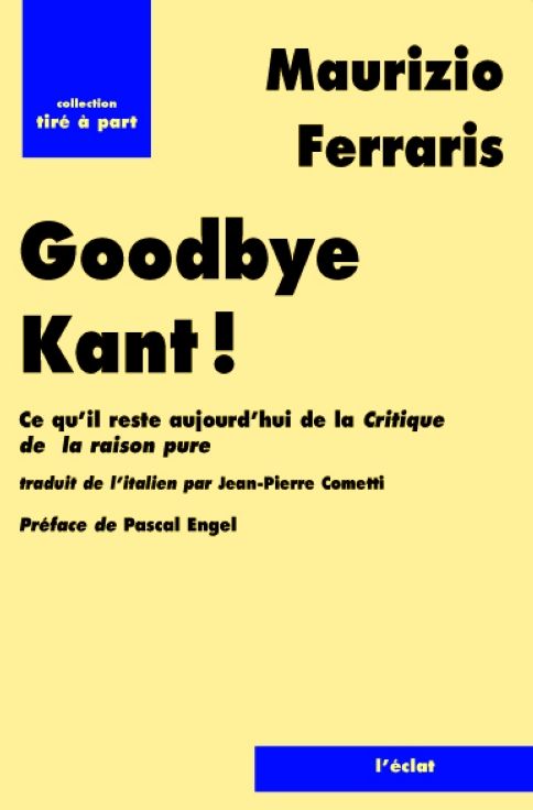 GOOD BYE KANT !