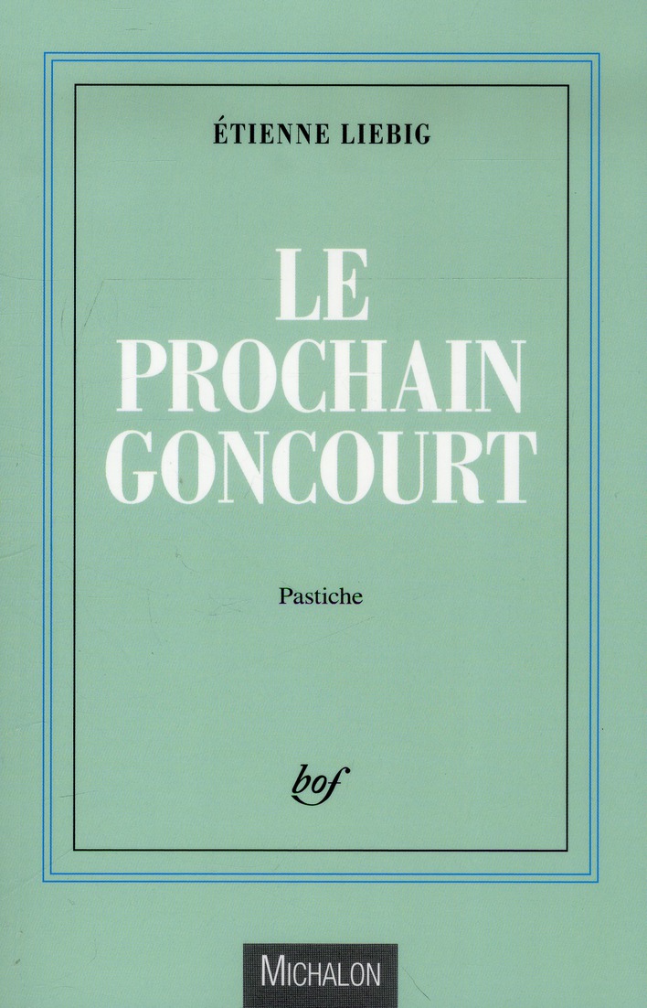 LE PROCHAIN GONCOURT