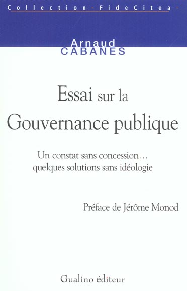 ESSAI SUR LA GOUVERNANCE PUBLIQUE