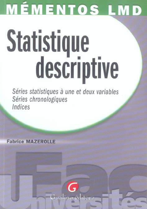 MEMENTOS LMD - STATISTIQUE DESCRIPTIVE