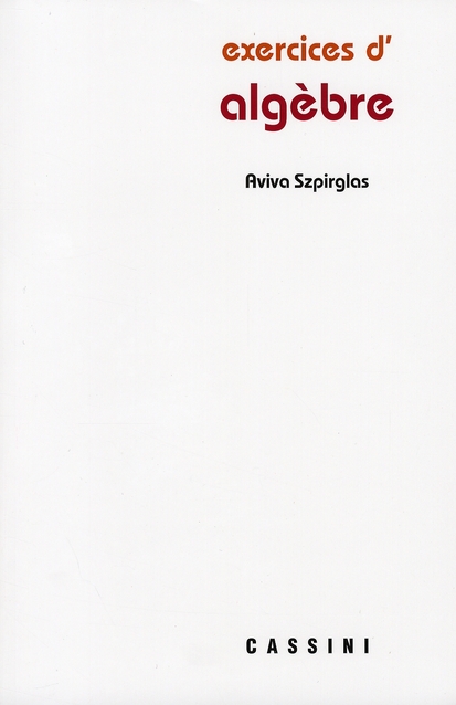 EXERCICES D'ALGEBRE