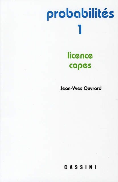 PROBABILITES (TOME 1)