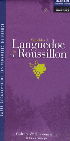VIGNOBLES DU LANGUEDOC ET DU ROUSSILLON CARTE PLIEE