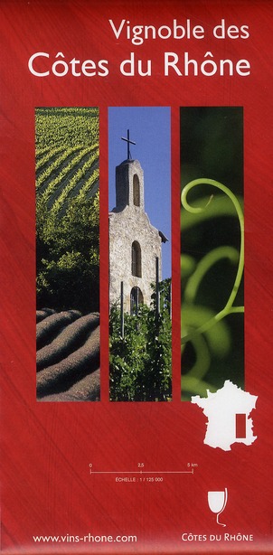 VIGNOBLE DES COTES DU RHONE (200) CARTE PLIEE