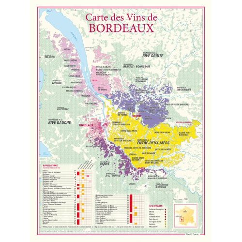 CARTE DES VINS DE BORDEAUX