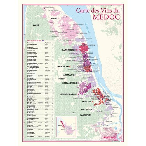 CARTE DES VINS DU MEDOC