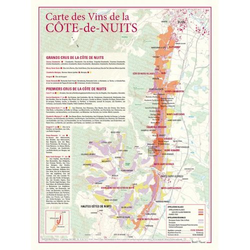 CARTE DES VINS DE LA COTE-DE-NUITS