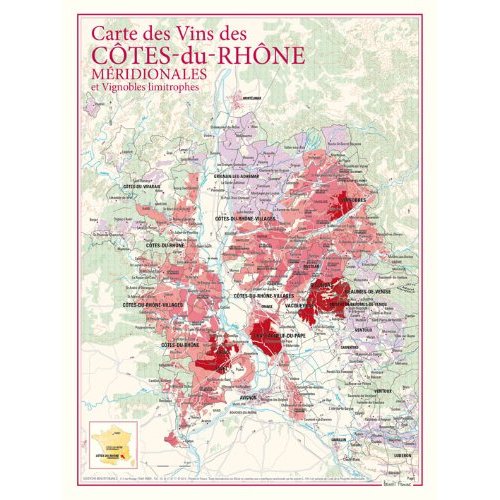 CARTE DES VINS DES COTES DU RHONE MERIDIONALES